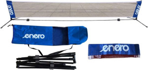 Zestaw ze słupkami Enero 310x76cm do badmintona i tenisa