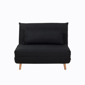 Sofa rozkładana czarna SETTEN