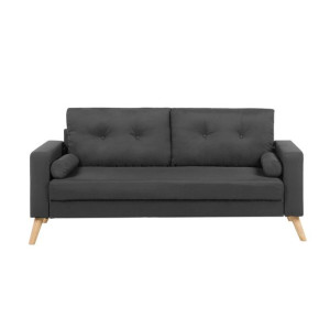 Sofa 2-osobowa ciemnoszara KALMAR