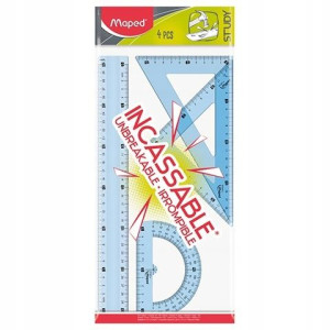 Zestaw Geometryczny Maped 4 Elem Linijka 30cm