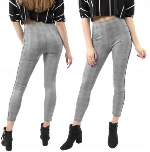 Legginsy Rurki Damskie z Lampasami PL09-03 XXL/3XL