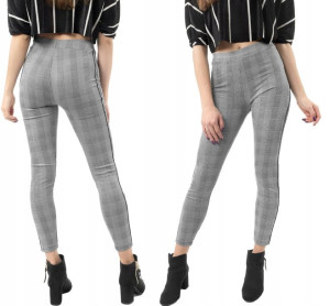 Legginsy Rurki Damskie z Lampasami PL09-01 M/L
