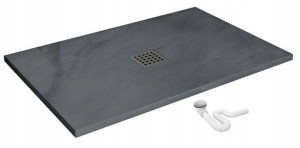 Brodzik Prysznicowy Grey Rock 80x120x3,5 Rea