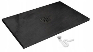 Brodzik Prysznicowy Black Rock 80x100x3,5 Rea