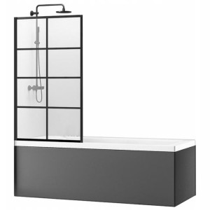 Parawan Nawannowy Ruchomy Lagos-1 Czarny 80x140