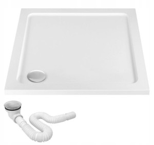 Brodzik Prysznicowy Savoy 90x90x6 + Syfon - REA