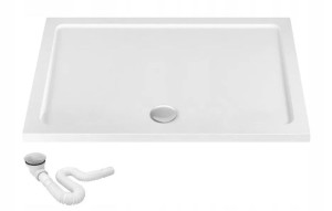 Brodzik Prysznicowy Savoy 80x100x6 + syfon REA