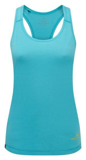 RONHILL Koszulka biegowa damska LIFE TENCEL VEST błękitna