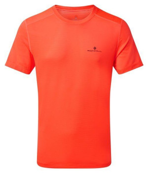 RONHILL Koszulka biegowa męska TECH S/S TEE koralowa
