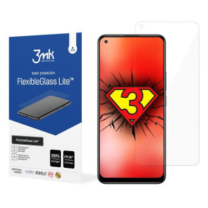 Niepękające szkło hybrydowe do Realme 8, 3mk FlexibleGlass Lite