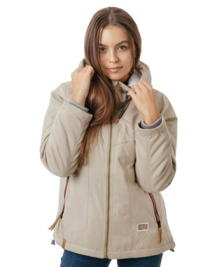 Ciepła Zimowa Kurtka Damska Kaptur 23457-01 r M