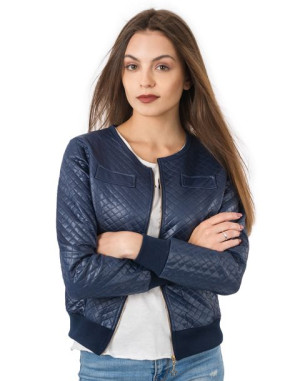 Kurtka Damska Chanelka Ramoneska 16004 S/M granat