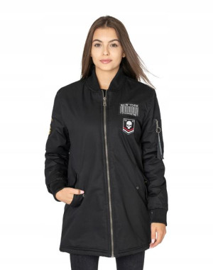 Kurtka Zimowa Damska Bomberka Ocieplana R60-02 r L