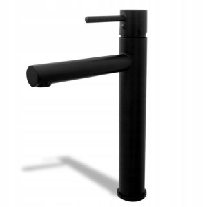 Bateria Umywalkowa Nablatowa Tess High Black REA