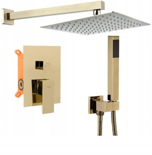 Zestaw Natryskowy Podtynkowy BENTO L.GOLD +BOX REA