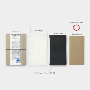 Traveler's Notebook Regular Black notatnik czarny