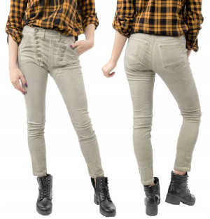 RURKI BAGGY Spodnie Damskie 1839 r 74 cm beżowe