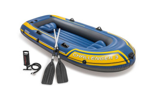 Ponton Challenger 3 Intex 68370 Pompka + 2 Wiosła
