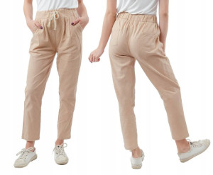 Cienkie Spodnie Damskie Bawełniane 199-02 XXL/3XL