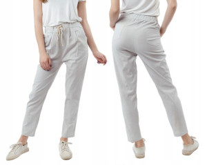 Cienkie Spodnie Damskie Bawełniane 199-11 XXL/3XL