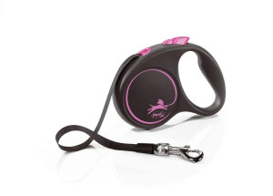 Flexi Black Design S taśma  5 m różowa