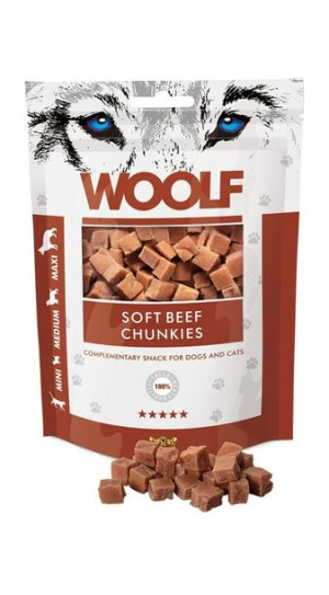 Woolf Chunkies Soft Beef 100g