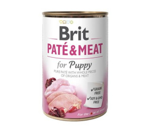 BRIT Pate & Meat Chicken/Turkey Puppy 800g