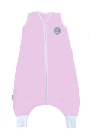 Śpiworek do spania z nogawkami | NATULINO® LITTLE WALKERS | Pink & White |