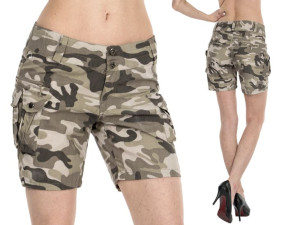 Krótkie Spodenki Szorty Damskie Moro 900 S khaki
