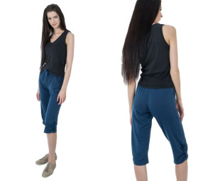 Krótkie Spodnie Rybaczki Damskie 5658 r 4XL granat