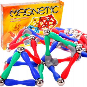 Klocki Magnetyczne Układanka 120 Elem. Magnes