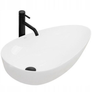 Umywalka Ceramiczna Greta 65 Blatowa Nablatowa Rea