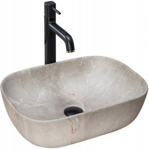 Umywalka Nablatowa Livia Beige Ceramiczna Rea