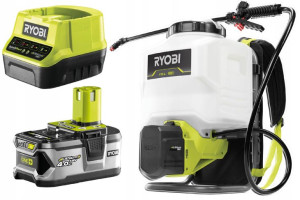 Ryobi Opryskiwacz Akumulatorowy Placakowy 18v +4ah