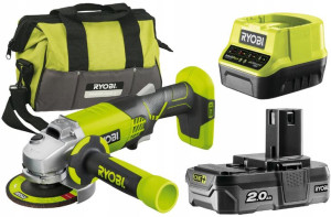 Ryobi Szlifierka Kątowa Aku. R18ag 18v +2ah +torba