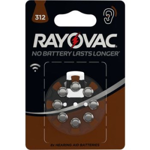 Baterie słuchowe RAYOVAC 312, 8 szt.