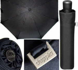 AUTOMAT MĘSKI parasol DOPPLER czarny MAGIC FIBER