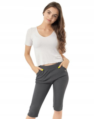 Eleganckie Spodnie Rybaczki Damskie 3/4 7812-1 3XL