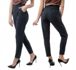 Eleganckie Spodnie Cygaretki Damskie 436 r L/XL