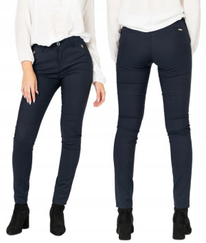 Eleganckie Wizytowe Spodnie Damskie 3167 pas 80 cm