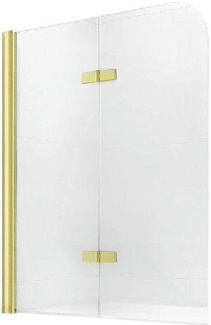 Mexen Felix parawan nawannowy 2-skrzydłowy 100 x 140 cm, złoty