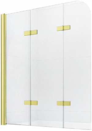Mexen Felix parawan nawannowy 3-skrzydłowy 120 x 140 cm, złoty
