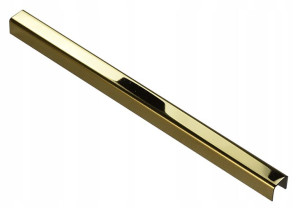 Listwa dekor do płytek 10 mm - STAL GOLD 270 cm!