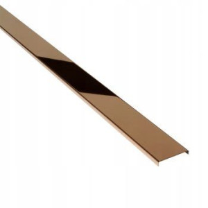 Listwa dekor do płytek 50mm/270 cm - stal