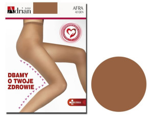 Rajstopy 40 den poprawiające krążenie Afra Beige 2