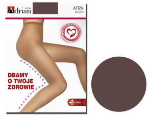 Rajstopy 40 den poprawiające krążenie Afra Antracite 4