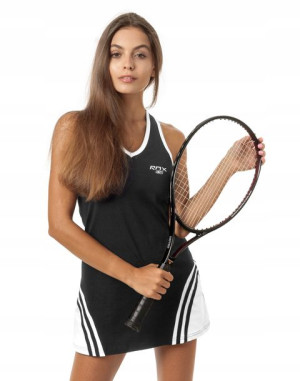 Sukienka Sportowa Tunika RENNOX 508 L czarny biały