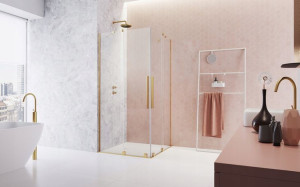 Kabina Furo KDD 100x90x200 RADAWAY Gold złota