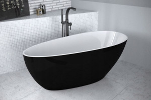 Wanna wolnostojąca Goya XS B&W 140 cm BESCO