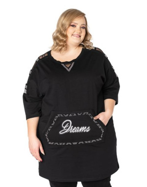 Duża Tunika Sukienka Bluzka Damska 4193-01 r 48
